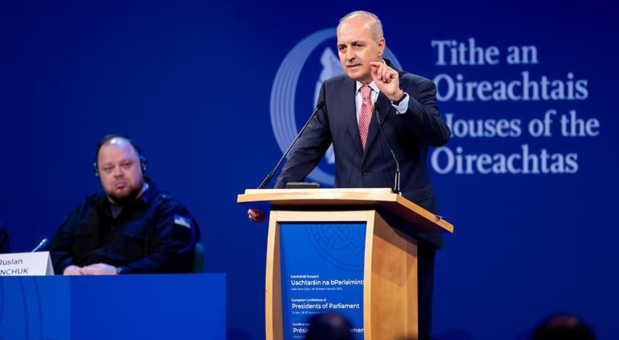 Meclis Başkanı Kurtulmuş: Dini nefret temelindeki eylemlere sessiz kalınması doğru değil