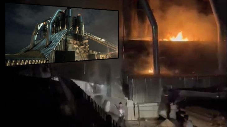 Ankara’da talaş fabrikasındaki yangın kısa sürede söndürüldü