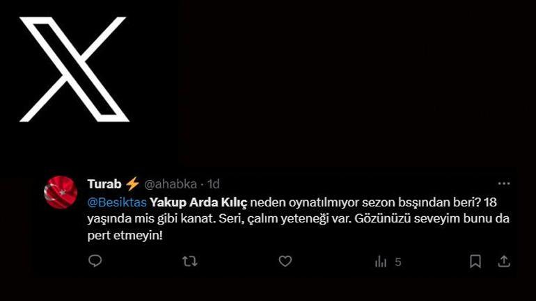 Beşiktaş'ta Yakup Arda Kılıç ilk maçına çıktı! Sosyal medyada gündem oldu