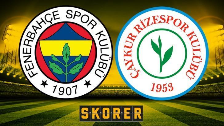 CANLI ANLATIM | Fenerbahçe – Rizespor
