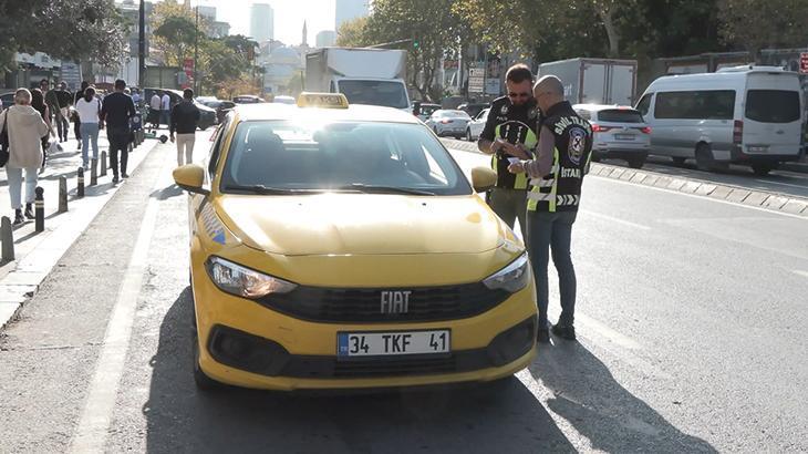 Emniyet’ten Şişli’de taksicilere yönelik denetim