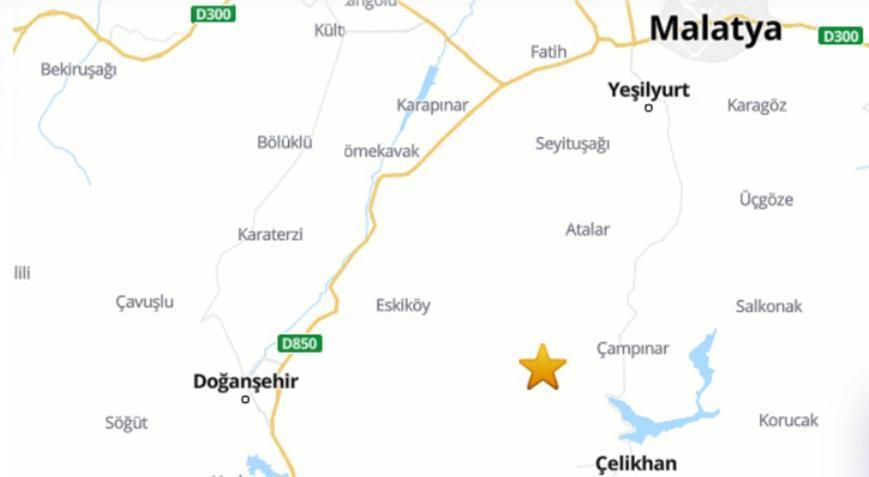 Malatya’da 4.4 büyüklüğünde deprem