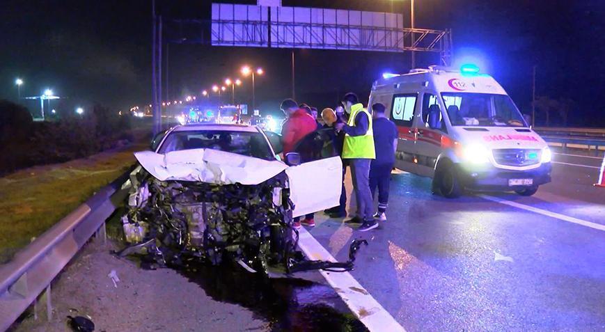 Tiyatro oyuncusu Shpresa Gerxhaliu’nun kullandığı otomobil kaza yaptı