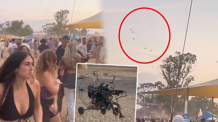 Hamas’tan festivale silahlı baskın! Onlarcası havada belirdi, mermi yağmuru başladı