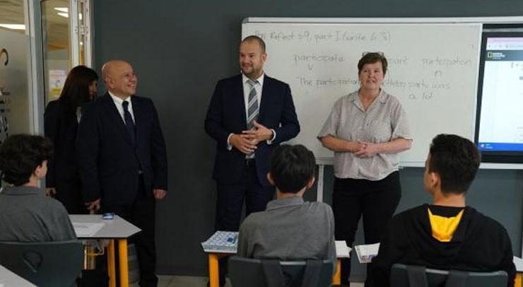 Alexandru Giboi, Demirören Medya ve Teknoloji Mesleki ve Teknik Anadolu Lisesi’ni gezdi