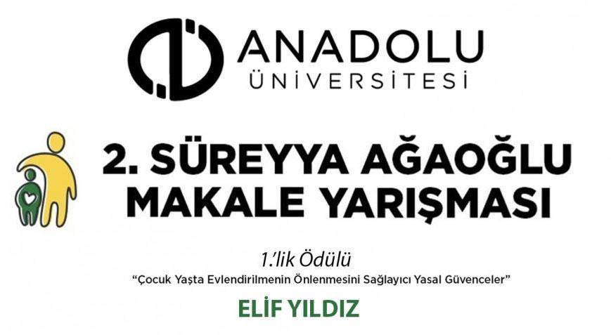 Anadolu Üniversitesi öğrencisi birincilik ödülü ile döndü