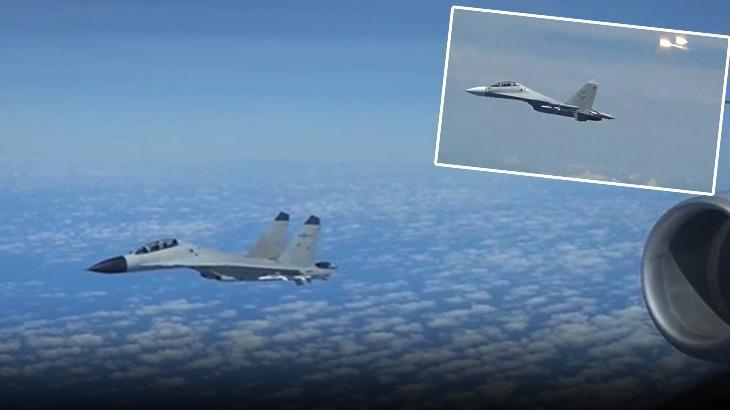 ABD uçağına son 15 metre! Devriye uçuşuna baskın