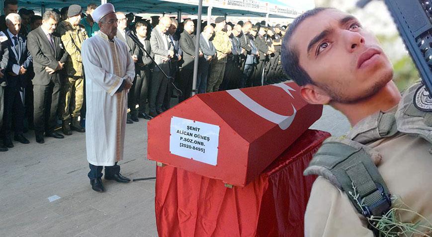Şehit Alican Güneş, memleketi Kahramanmaraş’ta son yolculuğuna uğurlandı