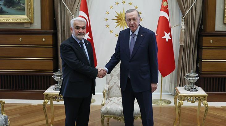 Cumhurbaşkanı Erdoğan, HÜDA PAR Genel Başkanı ile görüştü