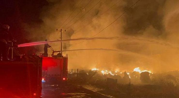 Geri dönüşüm tesisinde yangın