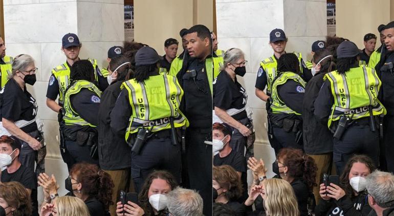 ABD’li Yahudilerden ABD Kongresi'nde oturma eylemi: Ateşkes şimdi