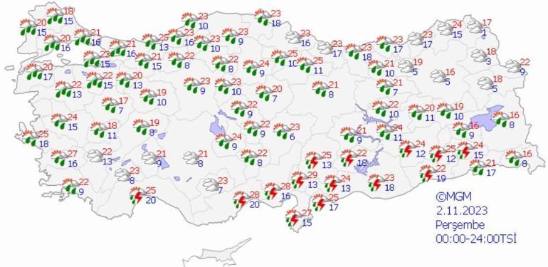 Son dakika... Sıcaklıklar 4-5 derece düşecek! Kuvvetli yağışlar başlıyor