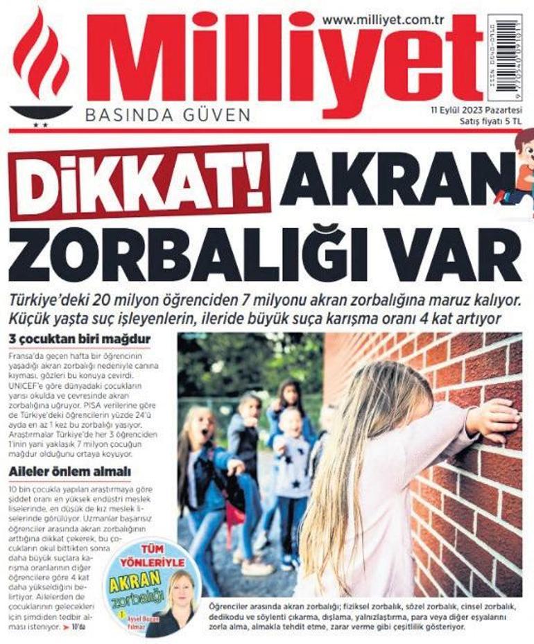 Milliyet gündeme getirdi, akran zorbalığı müfredata girdi