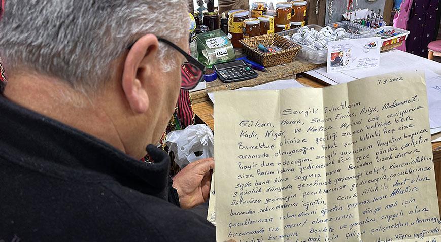 15 yıl sonra zarf geldi! ‘Bu mektup elinize geçtiği zaman belki de aranızda olmayacağım’