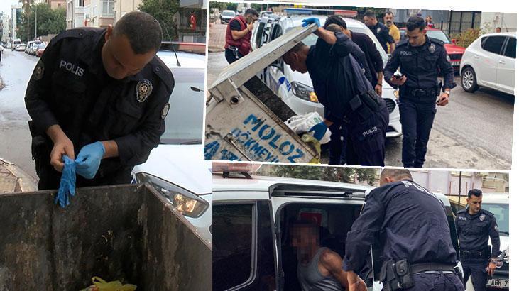 Evden gelen sesler ortalığı karıştırdı! Polis çöp konteynerlerini didik didik aradı