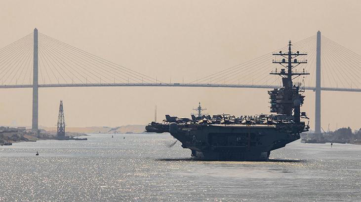 ABD’den sürpriz! Uçak gemisinin başını çektiği taarruz grubu rota değiştirdi