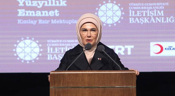 Emine Erdoğan: İsrail ordusu bir milleti tarihten silmeye çalışıyor