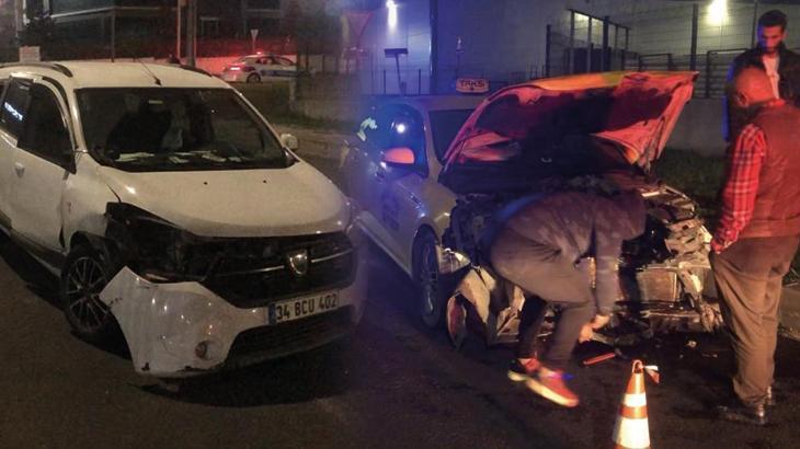 Tekirdağ’da ticari taksi ile otomobil çarpıştı: 4 yaralı