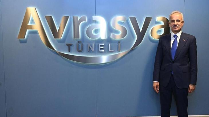 Bakan Uraloğlu rakamlarla açıkladı! Avrasya Tüneli’nde yeni rekor