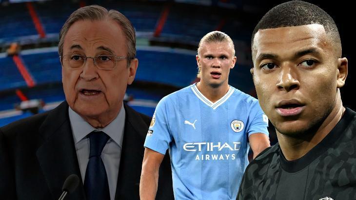 Real Madrid’den Kylian Mbappe ve Erling Haaland planı! Florentino Perez para hazırlıyor