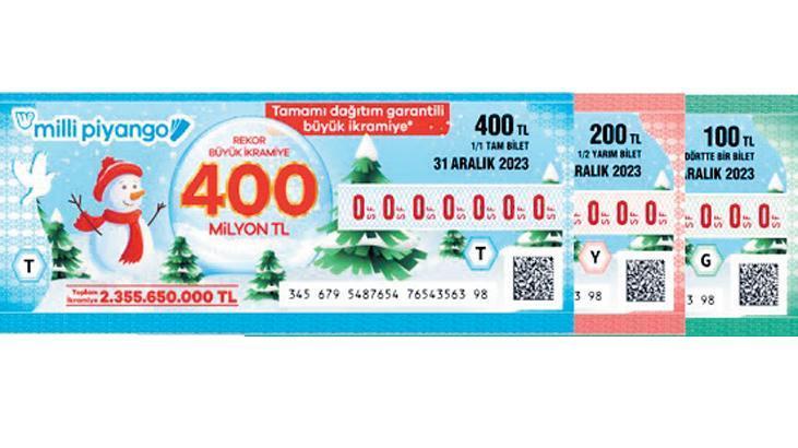 Büyük ikramiye 400 milyon TL