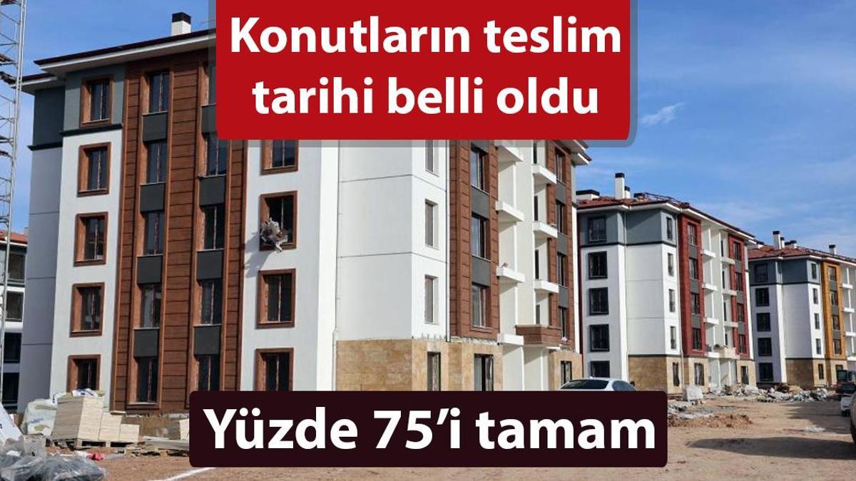 Deprem konutlarında sona doğru! Yüzde 75’i tamamlandı