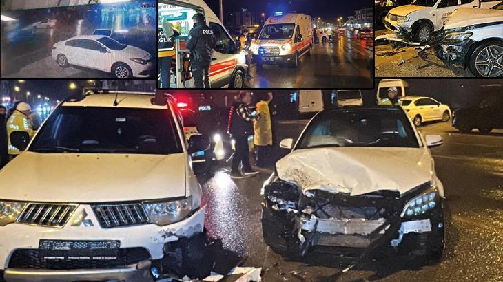 Düzce’de otomobil ile pikap kafa kafaya çarpıştı: 5 yaralı