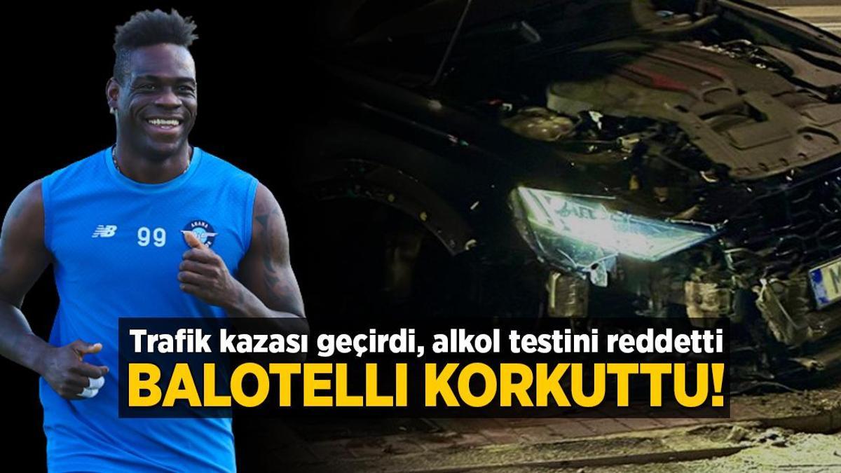 Mario Balotelli korkuttu! Trafik kazası geçirdi, alkol testini reddetti