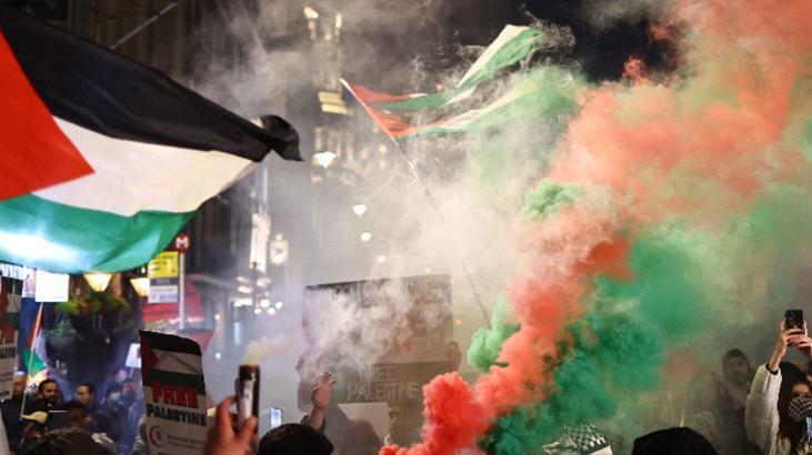 Binler Gazze için sokağa çıktı! ‘Bir kurbana daha hayır’