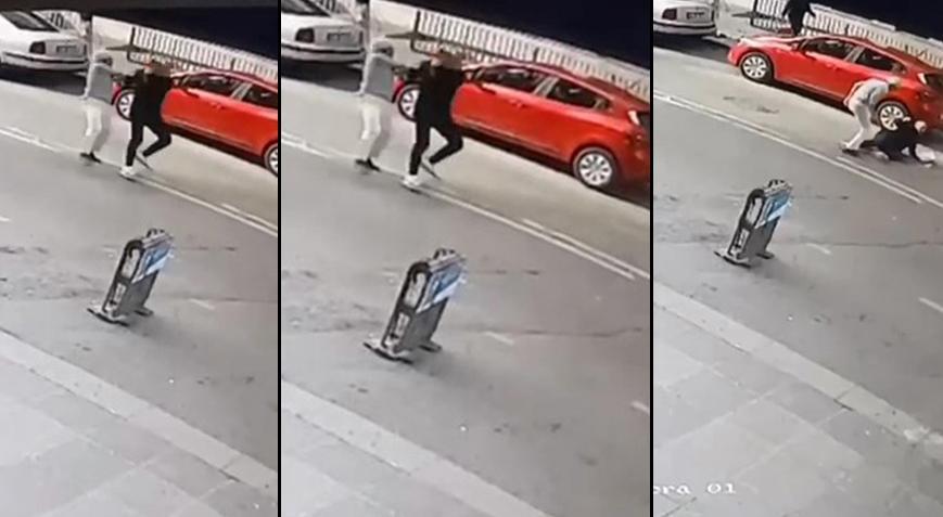 Gaziosmanpaşa’da taciz iddiası! Sokak ortasında dövüldü