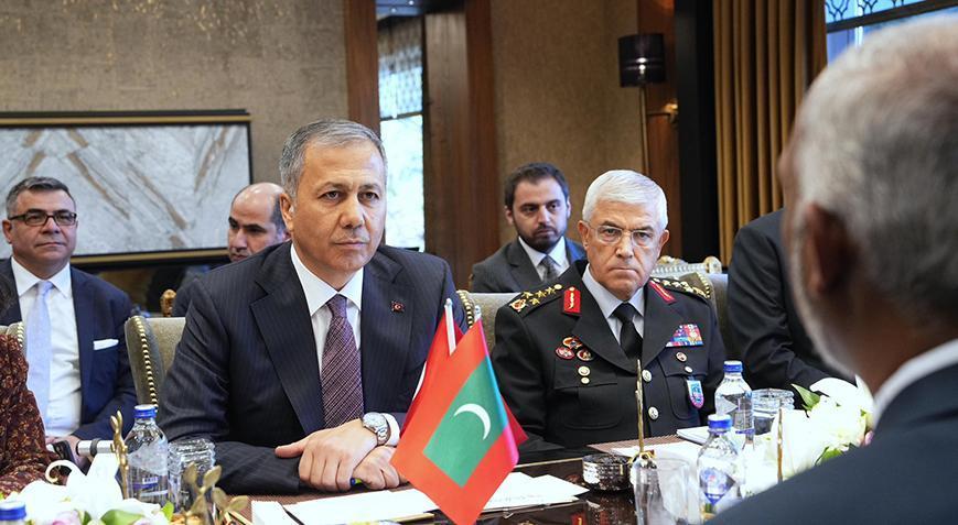 Bakan Yerlikaya Maldivler Cumhurbaşkanı ile görüştü