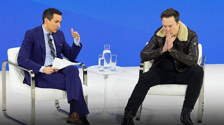 Musk küfür etti, salon buz kesti! Canlı yayında Yahudi lobisine rest