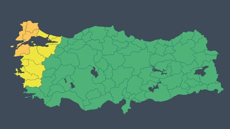 Meteoroloji'den fırtına ve gök gürültülü sağanak uyarısı: 12 kentte turuncu ve sarı alarm