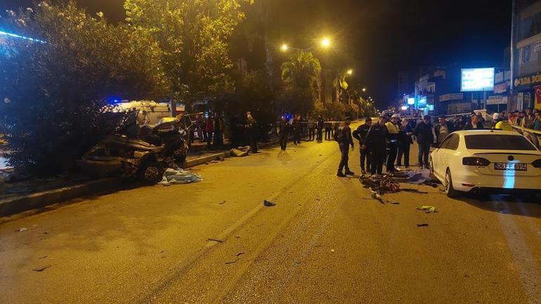 Adana'da korkunç kaza! Otomobil ikiye bölündü: 3 ölü, 2 yaralı