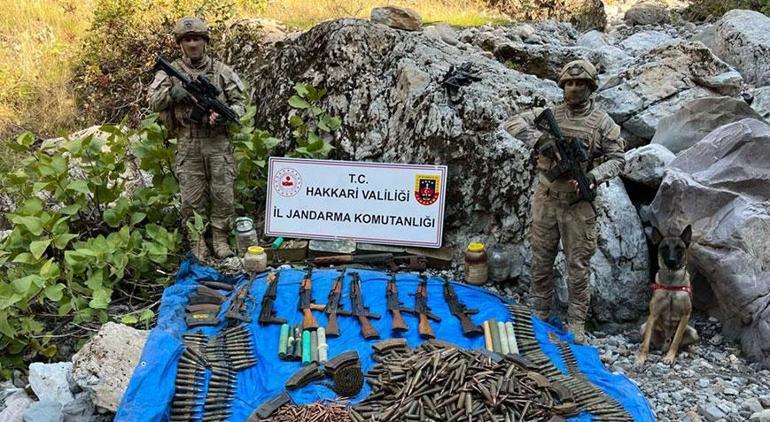 PKK'ya ağır darbe! Teröristlere ait silah ve mühimmat ele geçirildi