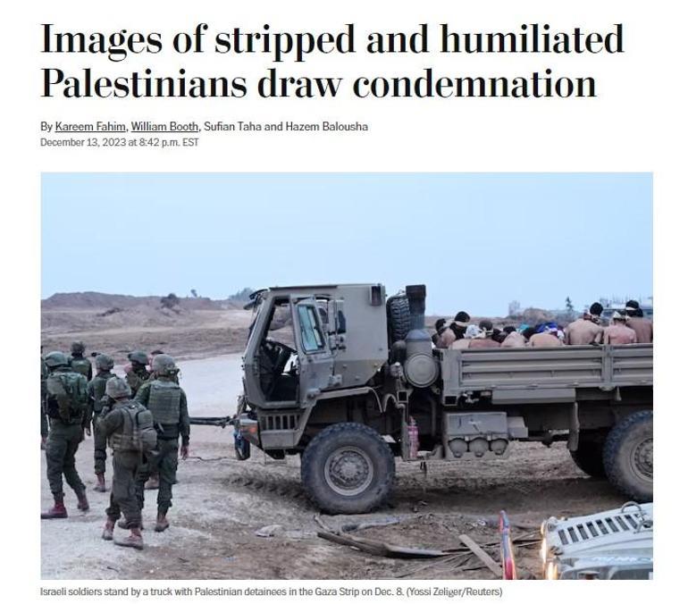 Washington Post İsrail rezaletini yazdı: Üzerimize idrar döktüler!