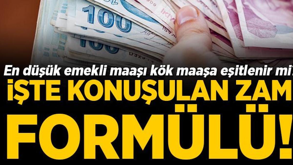 En düşük emekli maaşı kök maaşa eşitlenir mi? İşte konuşulan zam formülü