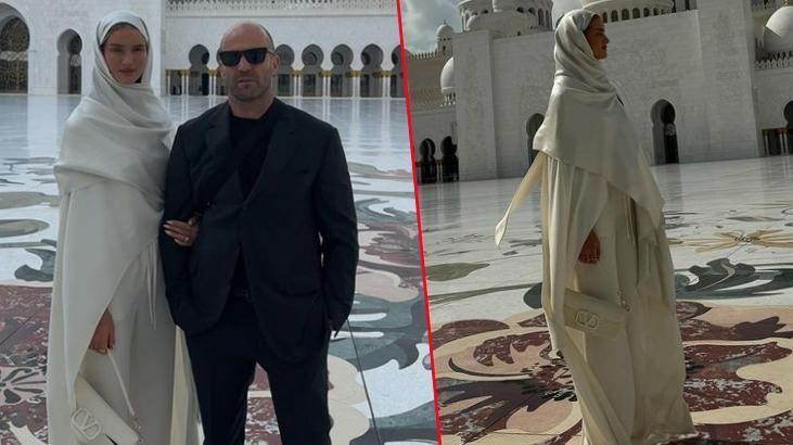 Ünlü çift Şeyh Zayed Ulu Camii’ni ziyaret etti! ‘Büyük bir onur’