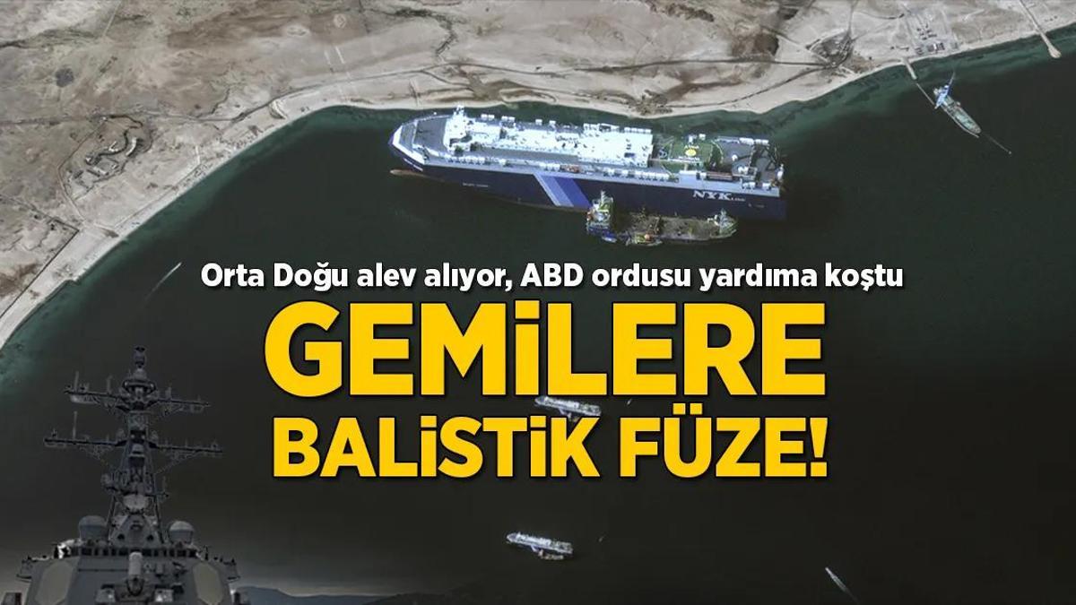 Gazze’deki savaşta son dakika… Gemiler balistik füzeyle vuruldu, ABD kamikaze drone’ları düşürdü!