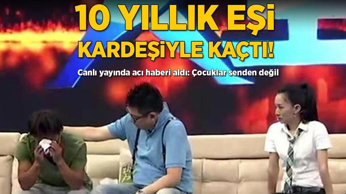 10 yıllık eşi kardeşiyle kaçtı! Canlı yayında skandal; Çocuklar senden değil
