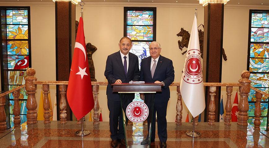 Bakan Güler ve Bakan Özhaseki bir araya geldi