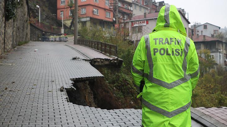 Zonguldak’ta Hastane yolu çöktü: ‘Tanı Merkezi’ kapatıldı