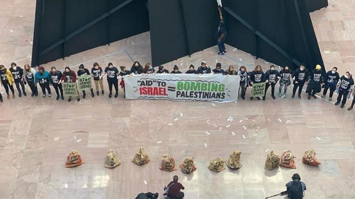 ABD’de Hart Senato Ofis Binası’nda oturma eylemi! ‘Ateşkes şimdi’