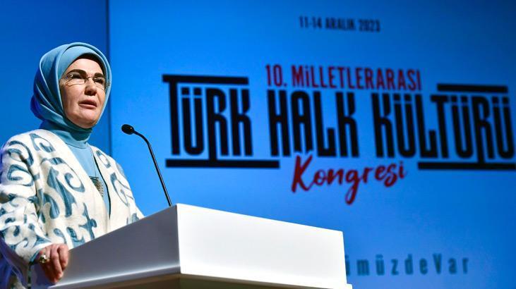 Emine Erdoğan kültürel değerlere dikkat çekti: Hep birlikte yaşatmayı temenni ediyorum