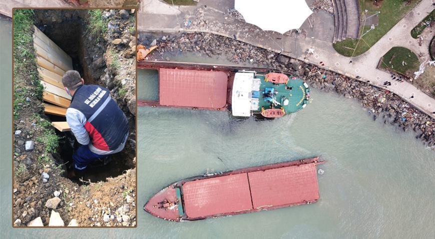 Karaya oturan geminin ölen mürettebatı kimsesizler mezarlığına defnedildi