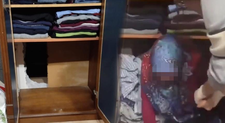 FETÖ hükümlüsü dolabın arkasındaki gizli bölmeden çıktı