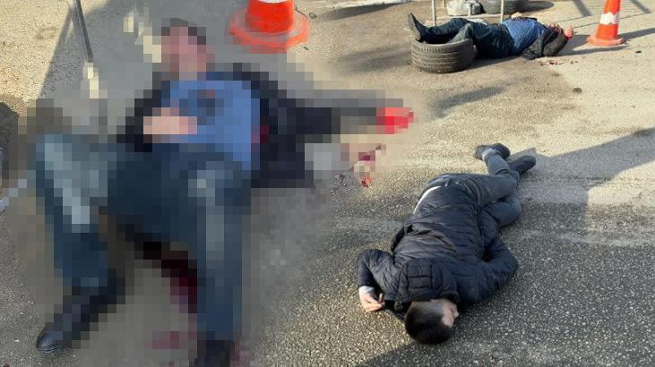 Bolu’da dehşet anları! Baba ve iki oğluna saldırı kamerada