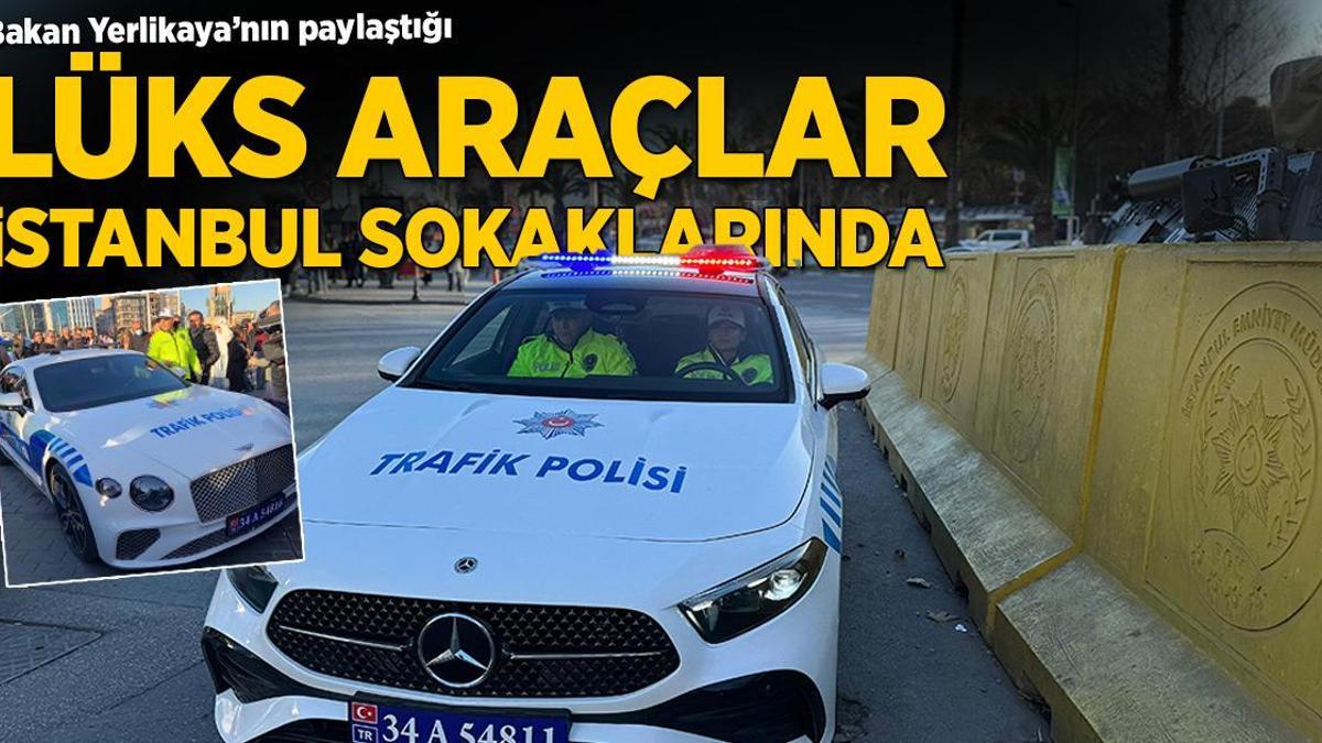 Polise verilen lüks araçlar İstanbul sokaklarında