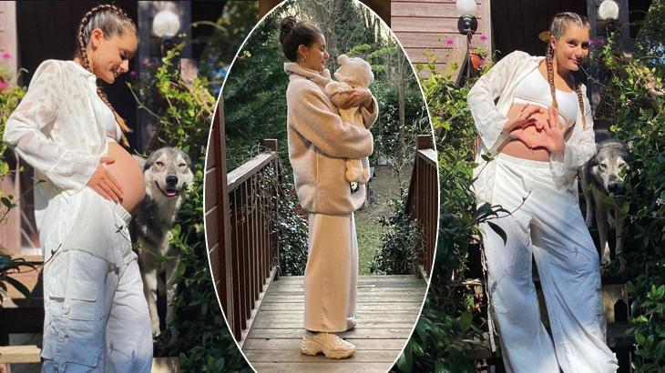 Ünlü şarkıcı 3 aylık bebeğiyle fotoğraf paylaştı! ‘Bir elmanın iki yarısı’