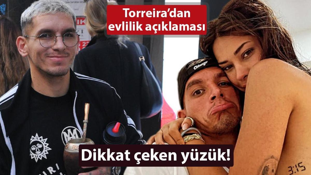 Dikkat çeken yüzük! Lucas Torreira’dan ‘evlilik’ açıklaması